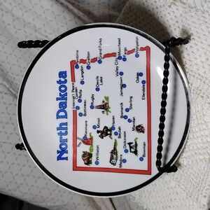 Vintage North Dakota Souvenir State Plate